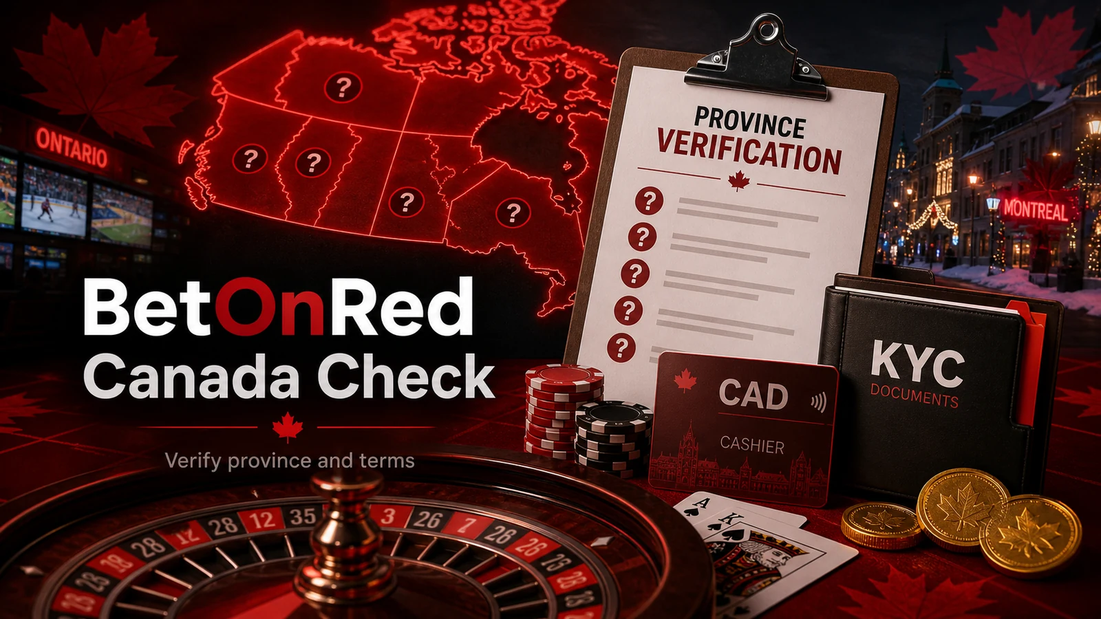 BetOnRed Casino Canada: Access, Province, And Terms Checklist content banner