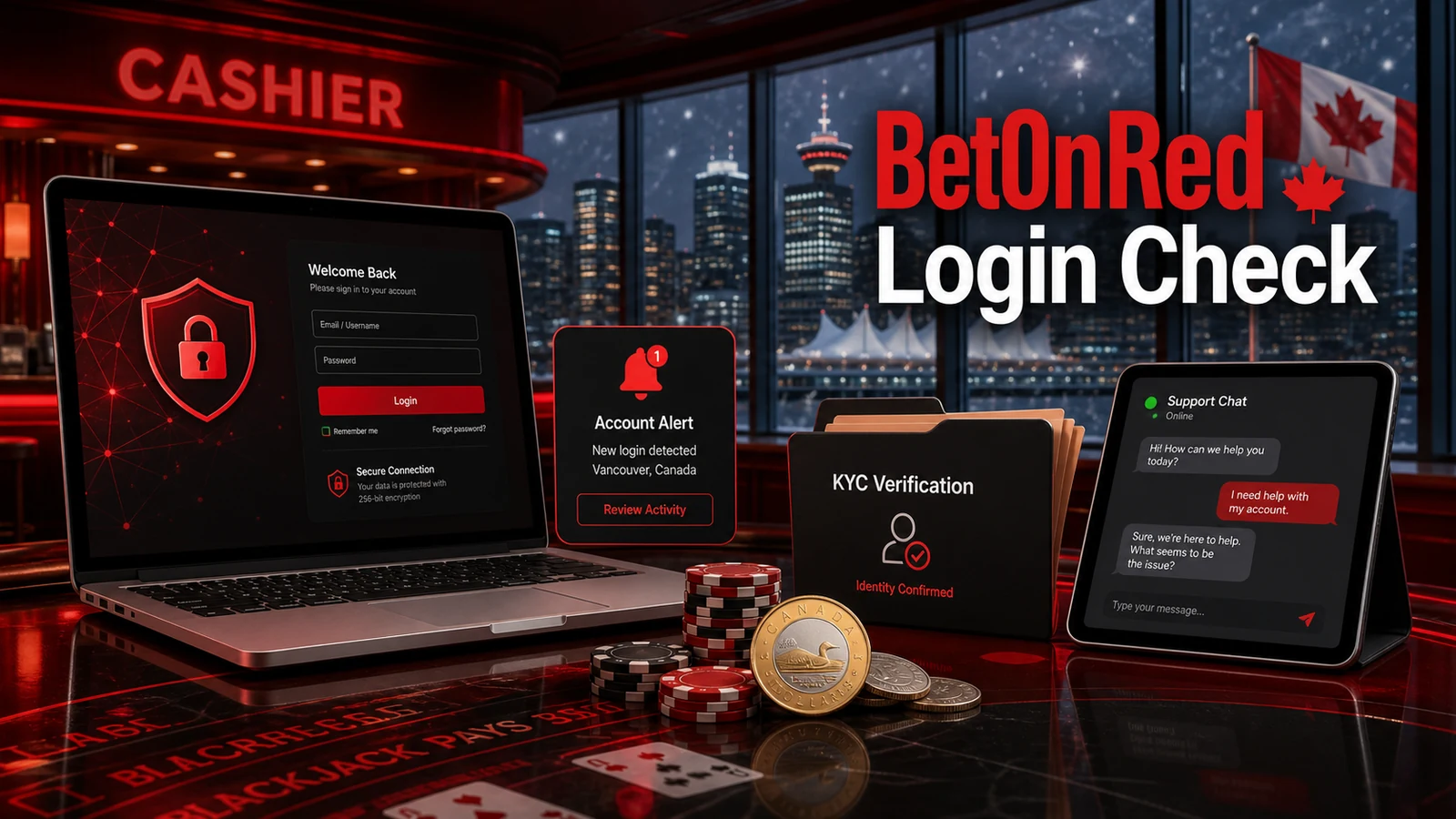 BetOnRed Casino Login Canada: Account Access Checklist content banner